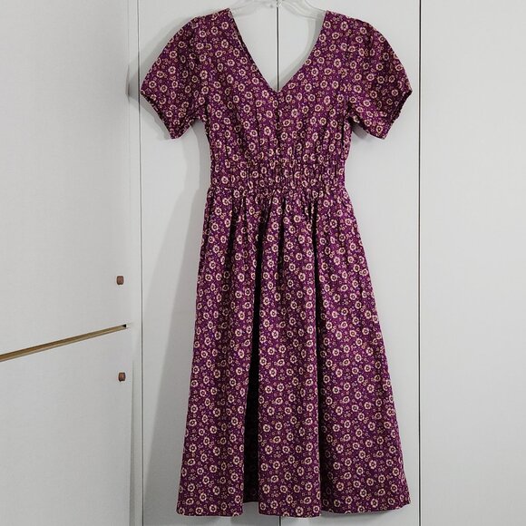 J. Crew Violet Floral Midi Dress - Picture 3 of 4